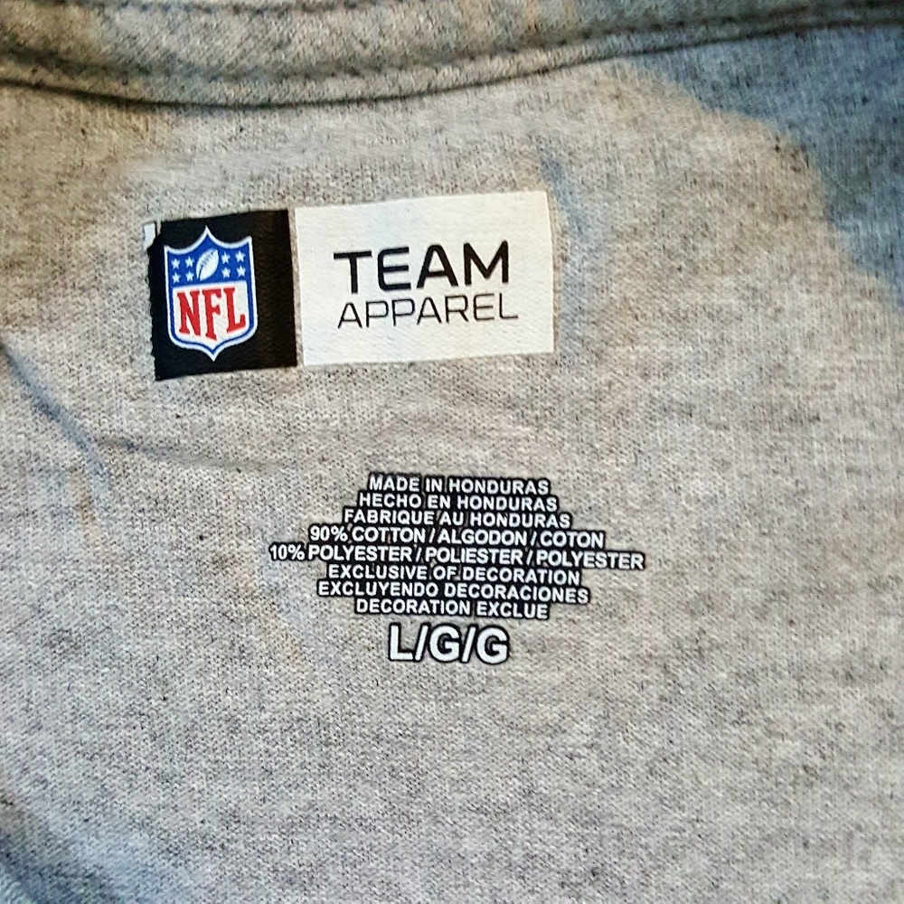 NFL Packers Grey Short Sleeve T Shirt Size Large - Picture 2 of 3